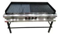 Parrilla A Gas Acero Inoxidable Rovesco