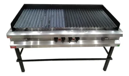 Parrilla A Gas Acero Inoxidable Rovesco