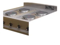 Anafe Eléctrico 4 Hornallas Con Base De Acero Inox