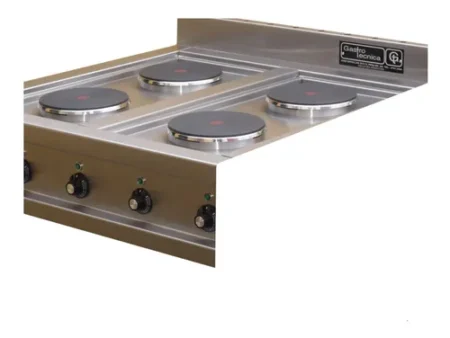 Anafe Eléctrico 4 Hornallas Con Base De Acero Inox