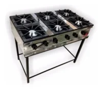 Anafe Industrial De Seis Hornallas 1050cm Acero Inoxidable