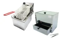 Freidora Electrica 8 Litros + Panchera Con Calienta Pan Roa