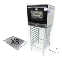 Horno Convector Pauna 44x32 Beta 21 Con Base + 8 Bandejas
