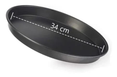 Molde Pizzero Enlozado 34cm Reforzado Para Pizza Prepizza