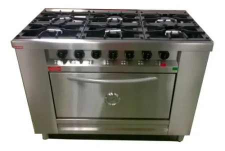 Cocina 6 Hornallas Reja Fundición Horno Linea Super Rovesco - Imagen 2