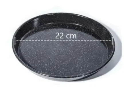 Molde Pizza Individual Enlozado Salpicado 22cm Prepizza - Imagen 3