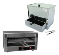 Tostadora Eléctrica Compacta + Panchera Con Calienta Pan Roa