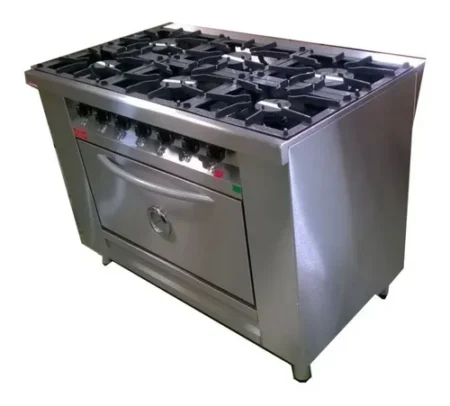Cocina 6 Hornallas Reja Fundición Horno Linea Super Rovesco