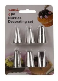 Set De 6 Picos Para Reposteria Acero