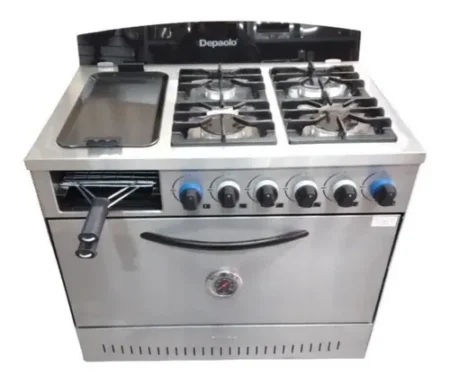 Cocina Ciega 4 Hornallas Reja Fundicion + Tostador Y Plancha