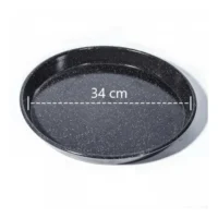 Molde Pizzero Enlozado Salpicado 34cm Para Pizza Prepizza