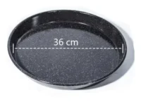 Molde Pizzero Enlozado Salpicado 36cm Para Pizza Prepizza