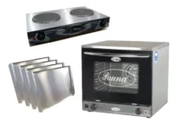 Horno Convector 44x32 Beta 21 Con Anafe Dos Hornallas Pauna