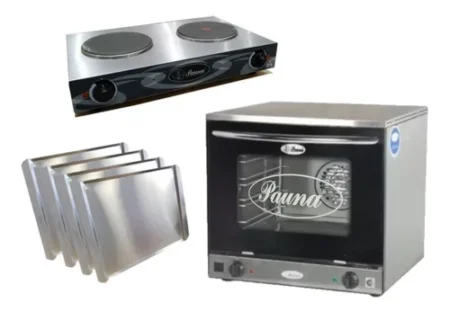 Horno Convector 44x32 Beta 21 Con Anafe Dos Hornallas Pauna