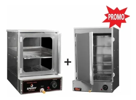 Combo Panchera A Vapor Y Vaporizador De Panes Speedy Grill