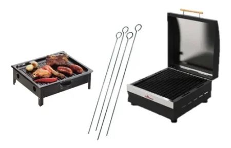 Parrilla Anguse480 + Brasero De Mesa + 12 Pinchos Brochette - Imagen 4