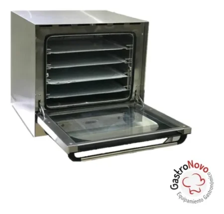 Horno Convector 44x32 Catania 4 Bandejas Y Base Portabandejas - Imagen 2