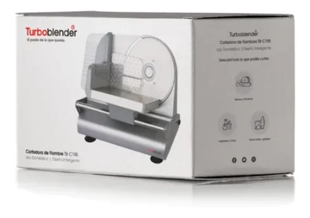 Cortadora De Fiambre Hogareña Turboblender Tb-c190 - Imagen 3