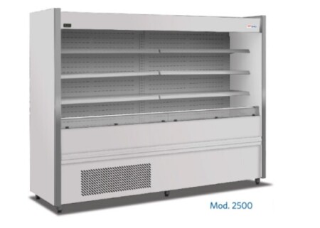Gondola 2500 Acero Inox Supermercado Lacteos Frutas Verduras