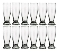 X12 Vasos Cerveza Munich Vidrio Nadir 530 Ml Bazar Catering