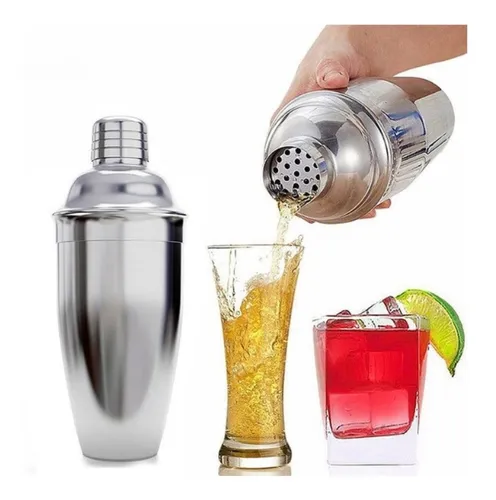 Coctelera acero inox. Luxe 500 ml. Shaker - La Canastería