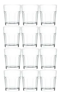 Vaso Whisky Bristol Vidrio Nadir 320 Ml Set X12