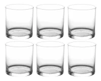 Vaso Bebida Whisky Vidrio Nadir 320 Ml Set X6