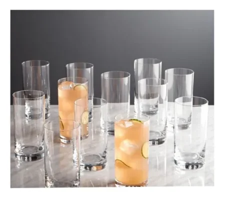 Vaso Cylinder Trago Largo Nadir 350 Ml Jamaica Simil Set X12 - Imagen 3