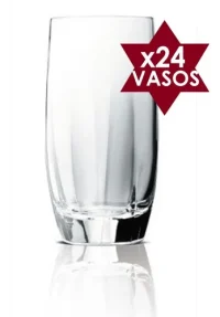 X24 Vasos Capri Trago Largo Vidrio Nadir 410 Ml Bar Catering