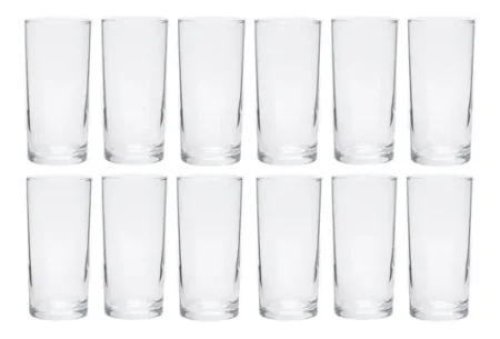 Vaso Cylinder Trago Largo Nadir 350 Ml Jamaica Simil Set X12