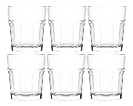 Vaso Whisky Bristol Rocks Vidrio Nadir 320 Ml Set X6