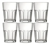 X6 Vasos Soda Bristol Vidrio Nadir 200 Ml Bar Bazar Catering