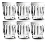 X6 Vasos Para Soda Agua Vidrio Nadir 150 Ml Cafeteria Bazar