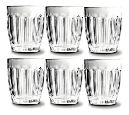 X6 Vasos Para Soda Agua Vidrio Nadir 150 Ml Cafeteria Bazar
