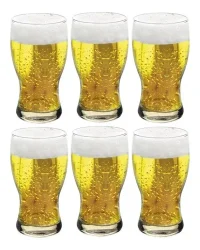 X6 Vasos De Cerveza Frevo Vidrio Nadir 320 Ml Pinta Catering