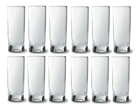 X12 Vasos Amassadinho Trago Largo Vidrio Nadir 310 Ml Bazar