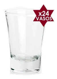 X24 Vasos Shot Tequila Vidrio Nadir 60 Ml Chupito Catering