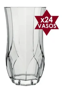 X24 Vasos Opera Trago Largo Vidrio Nadir 360 Ml Bar Catering