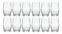 X12 Vasos Topazio Trago Largo Vidrio Nadir 350 Ml Bar Bazar