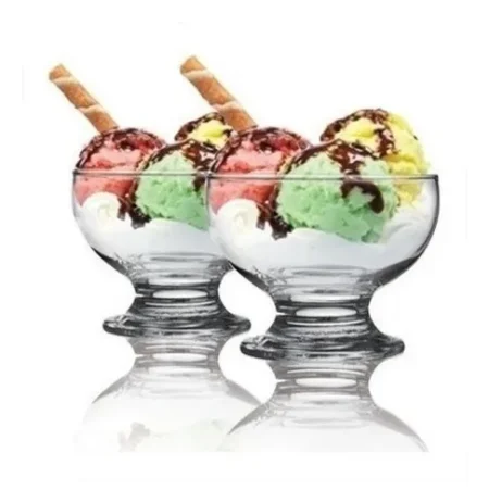 X24 Copas Florida Postre 220 Ml Vidrio Nadir Bazar Catering - Imagen 3