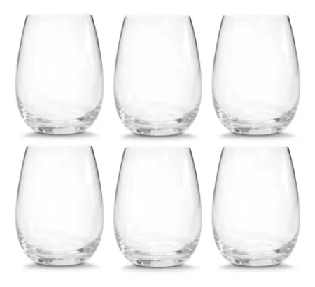 Vaso Vidrio Dubai Trago Largo 480 Ml Nadir Set X6