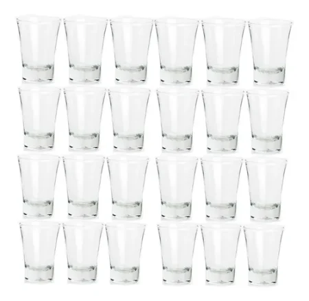 X24 Vasos Shot Tequila Vidrio Nadir 60 Ml Chupito Catering - Imagen 2