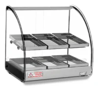 Mantenedor Comida Caliente Curvo Luz Led 220v 47cm 2n Warmer