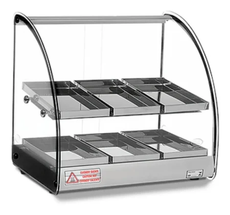 Mantenedor Comida Caliente Curvo Luz Led 220v 47cm 2n Warmer