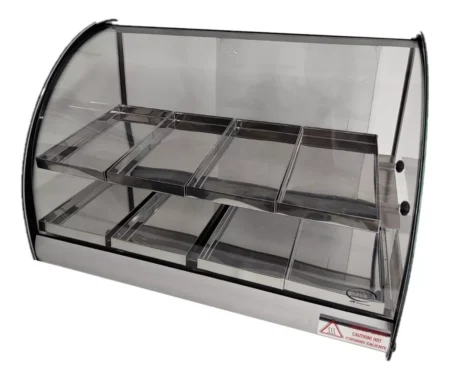 Mantenedor Comida Caliente Curvo Luz Led 220v 62cm 2n Warmer - Imagen 3