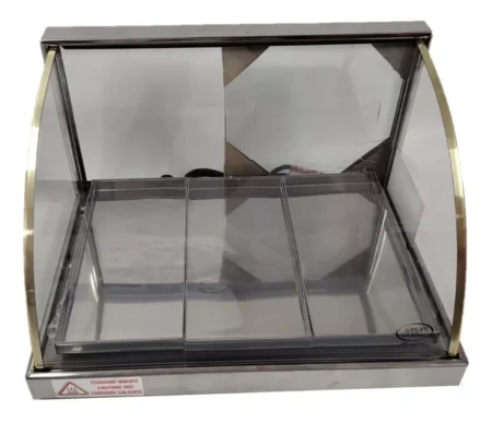 Mantenedor De Comida Caliente Curvo Eléctrico 48 Cm Warmer - Imagen 3