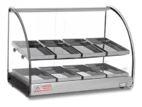Mantenedor Comida Caliente Curvo Luz Led 220v 62cm 2n Warmer