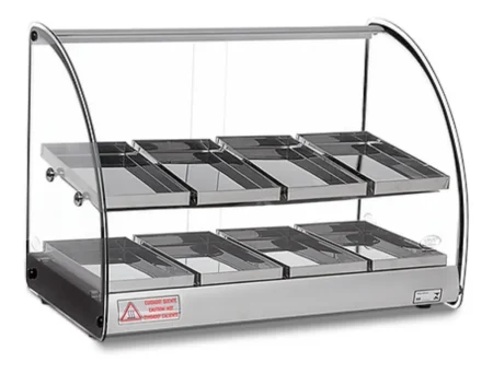 Mantenedor Comida Caliente Curvo Luz Led 220v 62cm 2n Warmer