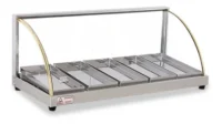 Mantenedor De Comida Caliente Curvo Eléctrico 78 Cm Warmer