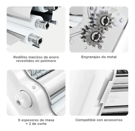Pastalinda Maquina Clasica Original 260 Mm Blanco - Imagen 6